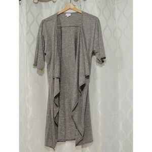 Size Small LulaRoe Caroline Open-front Shirley Cardigan  Duster Heather Gray